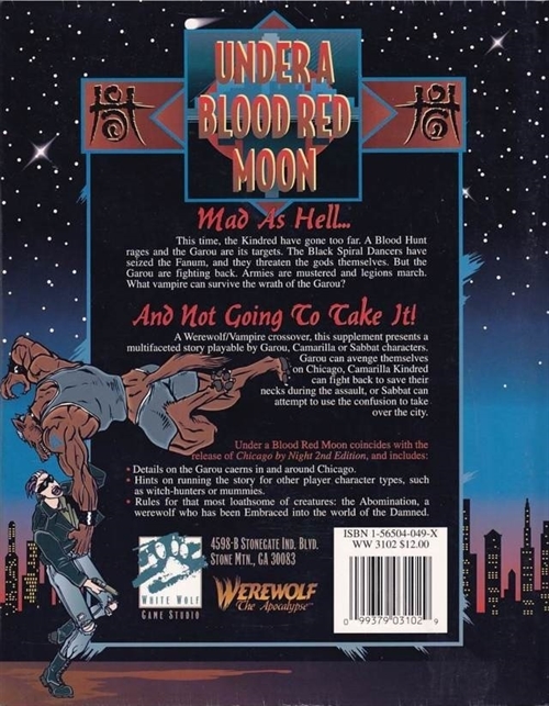 Werewolf the Apocalypse 1st Edition - Under A Blood Red Moon (B Grade) (Genbrug)